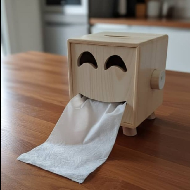 جا دستمال کاغذی مدل خندان