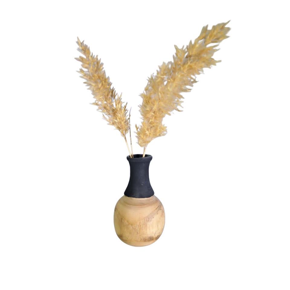 گلدان چوبی خمره ای - تصویر 2