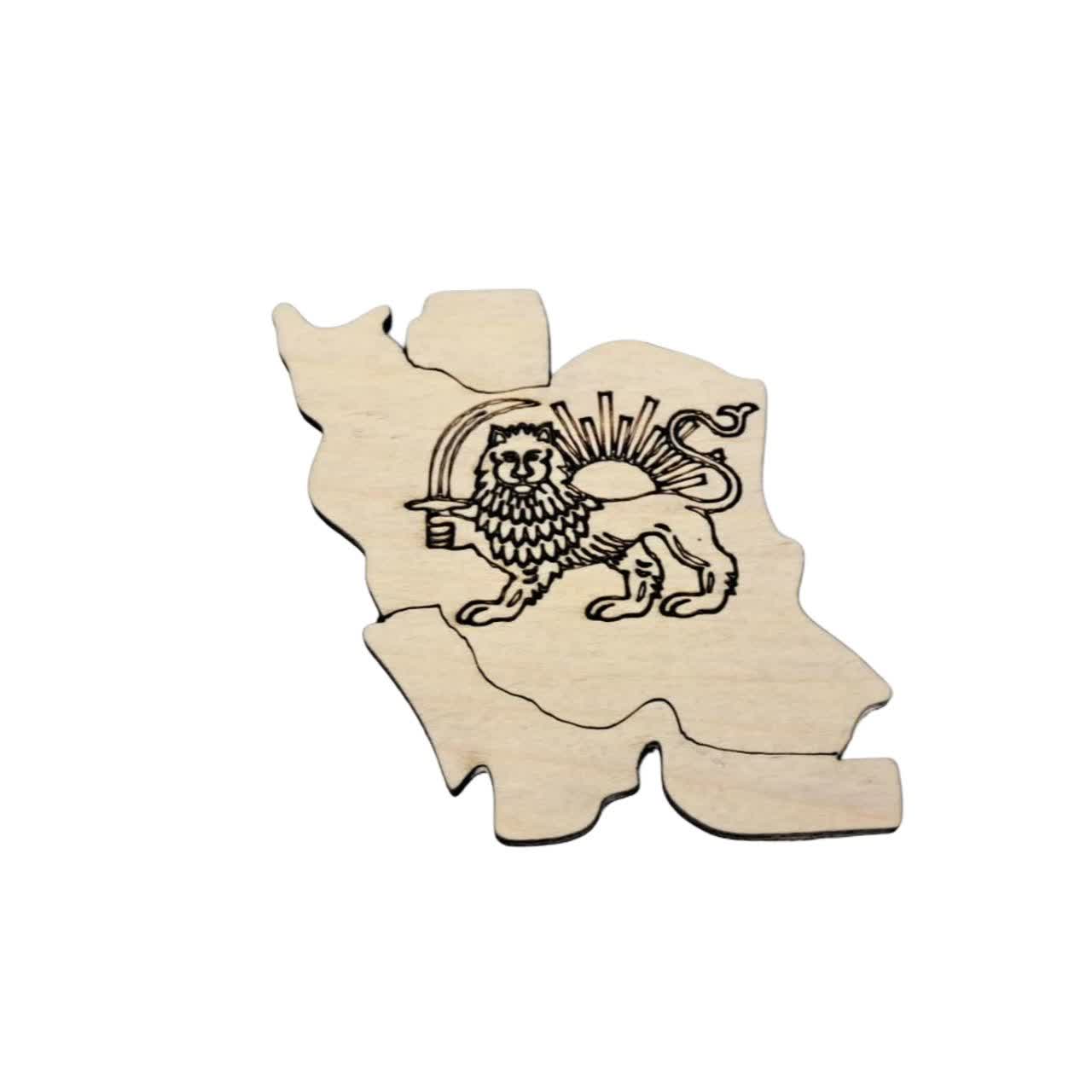 زیر لیوانی طرح شیر و خورشید - تصویر 2